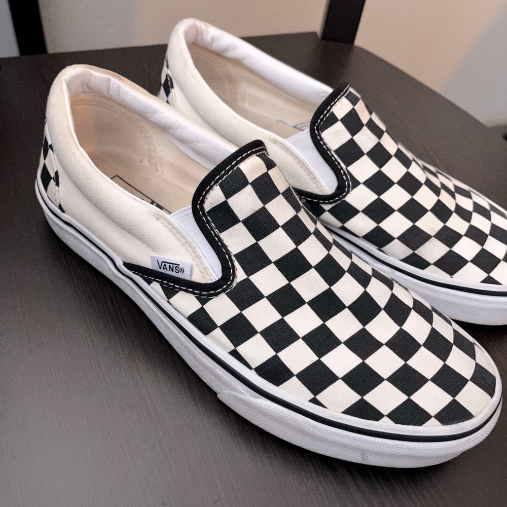 VANS checkerboard slip-on shoes